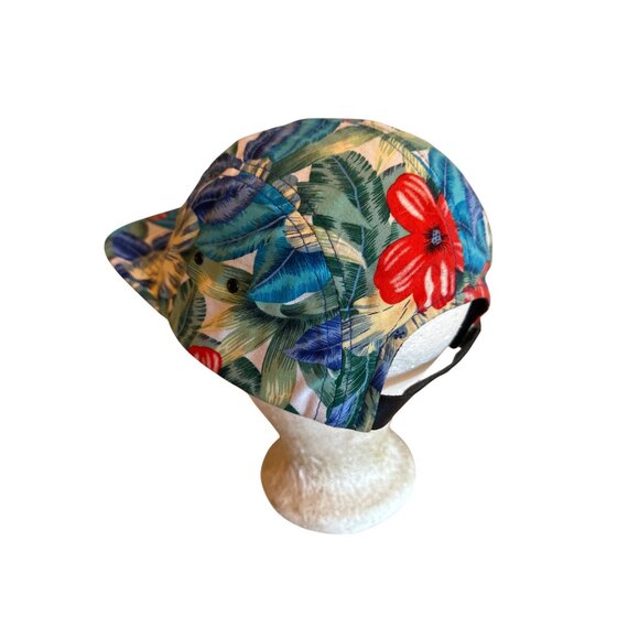 Kbethos Floral Pattern 5 Panel Cap Tropical Skater Y2K 90's Style - Picture 2 of 4